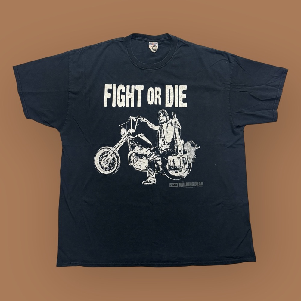 Vintage Y2K The Walking Dead Daryl Biker Tee